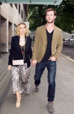 ELSA PATAKY and Chris Hemsworth Out for Dinner in London