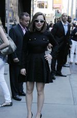 EMILIA CLARKE Arrives at Good Morning America in New York 06/24/2015