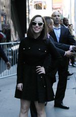 EMILIA CLARKE Arrives at Good Morning America in New York 06/24/2015