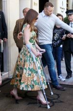 EMILIA CLARKE at Her Hotel in Paris 06/19/2015