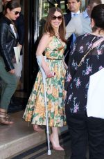 EMILIA CLARKE at Her Hotel in Paris 06/19/2015