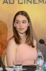 EMILIA CLARKE at Terminator Genesys Press Conference in Paris