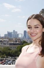 EMILIA CLARKE at Terminator Genesys Press Conference in Paris