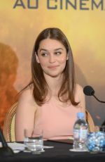 EMILIA CLARKE at Terminator Genesys Press Conference in Paris
