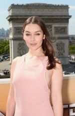 EMILIA CLARKE at Terminator Genesys Press Conference in Paris