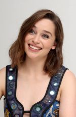 EMILIA CLARKE at Terminator: Genisys Press Conference in Los Angeles