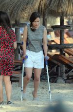 EMILIA CLARKE in Bikini on the Set of Me Before You in Majorca 06/12/2015