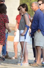 EMILIA CLARKE in Bikini on the Set of Me Before You in Majorca 06/12/2015