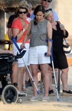 EMILIA CLARKE in Bikini on the Set of Me Before You in Majorca 06/12/2015