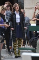 EMILIA CLARKE in Bikini on the Set of Me Before You in Paris 06/19/2015