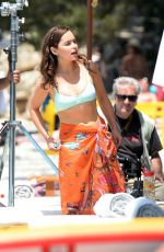 EMILIA CLARKE in Bikini on the Set of Me Before You in Spain 06/10/2015