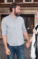 EMILY BLUNT and John Krasinski Out for Dinner in London 06/07/2015