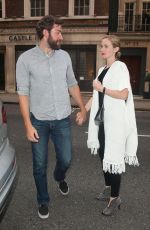 EMILY BLUNT and John Krasinski Out for Dinner in London 06/07/2015