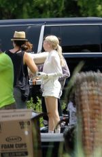 EMMA ROBERTS on the Set of Scream Queens in New Orleans 06/20/2015