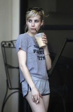 EMMA ROBERTS Out and About in New Orleans 06/19/2015