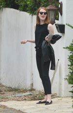 EMMA STONE Out and About in Beverly Hills 06/04/2015