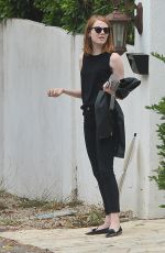 EMMA STONE Out and About in Beverly Hills 06/04/2015