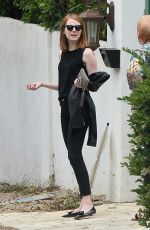 EMMA STONE Out and About in Beverly Hills 06/04/2015