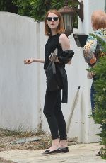 EMMA STONE Out and About in Beverly Hills 06/04/2015