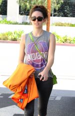 EMMY ROSSUM Heading to a Yoga Class in Los Angeles 06/22/2015