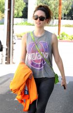 EMMY ROSSUM Heading to a Yoga Class in Los Angeles 06/22/2015