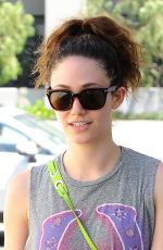 EMMY ROSSUM Heading to a Yoga Class in Los Angeles 06/22/2015