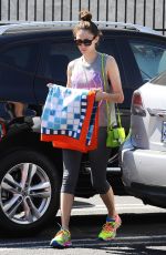 EMMY ROSSUM Heading to a Yoga Class in Los Angeles 06/22/2015
