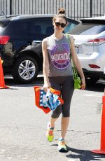 EMMY ROSSUM Heading to a Yoga Class in Los Angeles 06/22/2015