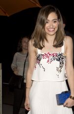 EMMY ROSSUM Leaves Osteria mMozza Italian Restaurant in Hollywood 05/30/2015