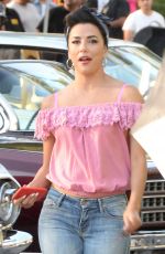 EVA LONGORIA on the Set of Low Riders in Los Angeles 06/22/2015