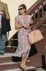 EVA MENDES Leaves a Salon in Hollywood 06/22/2015