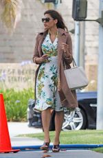 EVA MENDES Out and About in Santa Monica 06/05/2015