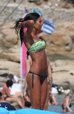 FEDERICA NARGI in Bikini on the Beach in Mykonos 06/16/2015