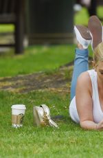 FRANKE ESSEX at a Park in London 05/27/2015
