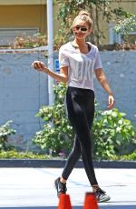 GIGI HADID at a Gas Station in West Hollywood 06/15/2015