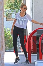 GIGI HADID at a Gas Station in West Hollywood 06/15/2015