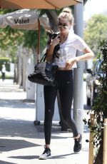 GIGI HADID at Il Pastaio in Beverly Hills 06/15/2015