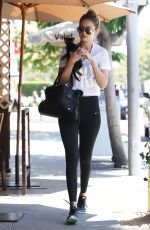 GIGI HADID at Il Pastaio in Beverly Hills 06/15/2015