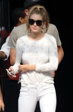 GIGI HADID Leaves Her Hotel in New York 06/11/2015