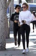 GIGI HADID Out and About in Westwood 06/19/2015