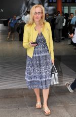 GILLIAN ANDERSON at Heathrow Airport in London 06/25/2015
