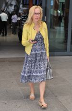 GILLIAN ANDERSON at Heathrow Airport in London 06/25/2015
