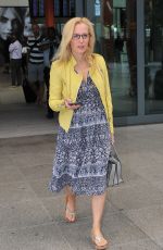 GILLIAN ANDERSON at Heathrow Airport in London 06/25/2015