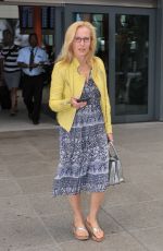 GILLIAN ANDERSON at Heathrow Airport in London 06/25/2015