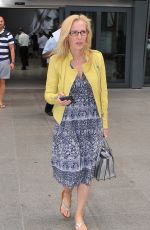 GILLIAN ANDERSON at Heathrow Airport in London 06/25/2015