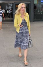 GILLIAN ANDERSON at Heathrow Airport in London 06/25/2015