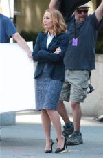 GILLIAN ANDERSON on the Set of The X-Files in Vancouver 06/09/2015