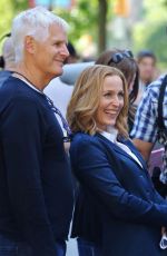GILLIAN ANDERSON on the Set of The X-Files in Vancouver 06/09/2015