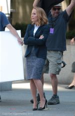 GILLIAN ANDERSON on the Set of The X-Files in Vancouver 06/09/2015