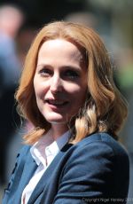 GILLIAN ANDERSON on the Set of The X-Files in Vancouver 06/09/2015